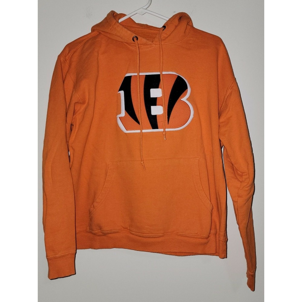 Cincinnati Bengals NFL‎ Pro Line Orange Hoodie Sweatshirt Size M Shake N Bake 83